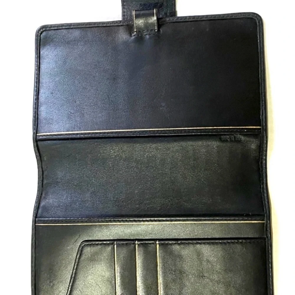 Coach vintage unisex CC signature print canvas wallet